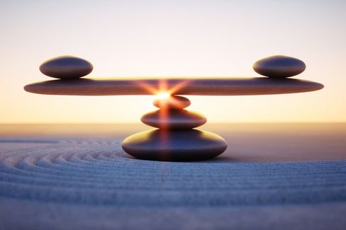 Gesundes Arbeiten Balance-Mediation-Ruhe